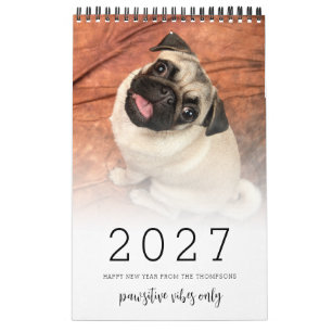 Calendrier Votre Chien 14 Photos Citation 2027