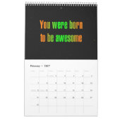 Calendrier "Vous êtes né pour..." Citations d'encouragement (Feb 2027)