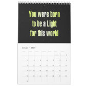 Calendrier "Vous êtes né pour..." Citations d'encouragement (Jan 2027)