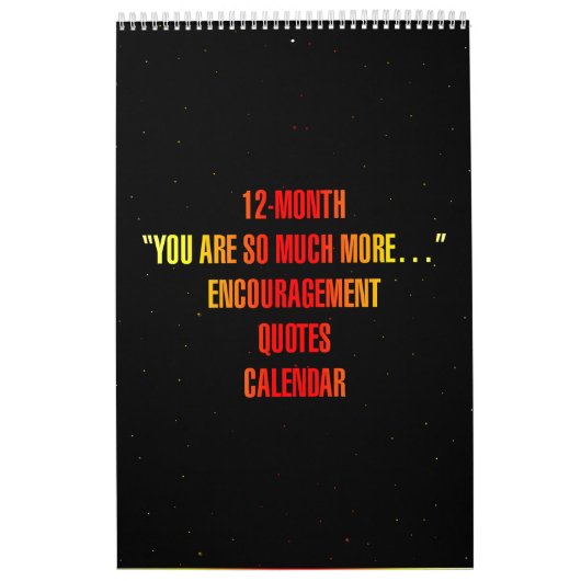 Calendrier "Vous êtes tellement plus..." Citations d'encourag (Protection)