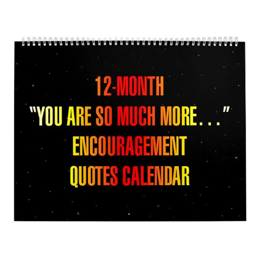 Calendrier "Vous êtes tellement plus..." Citations d'encourag (Protection)