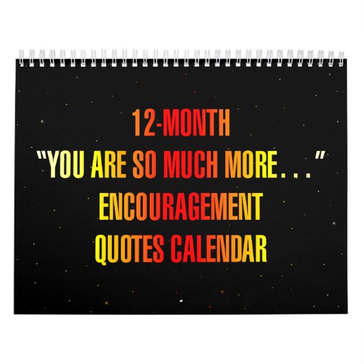 Calendrier "Vous êtes tellement plus..." Citations d'encourag (Protection)