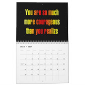 Calendrier "Vous êtes tellement plus..." Citations d'encourag (Mar 2027)