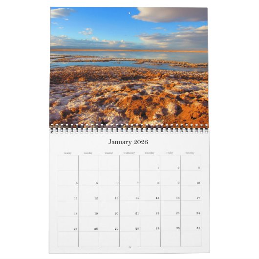 Calendrier voyage en amérique du sud (Jan 2026)