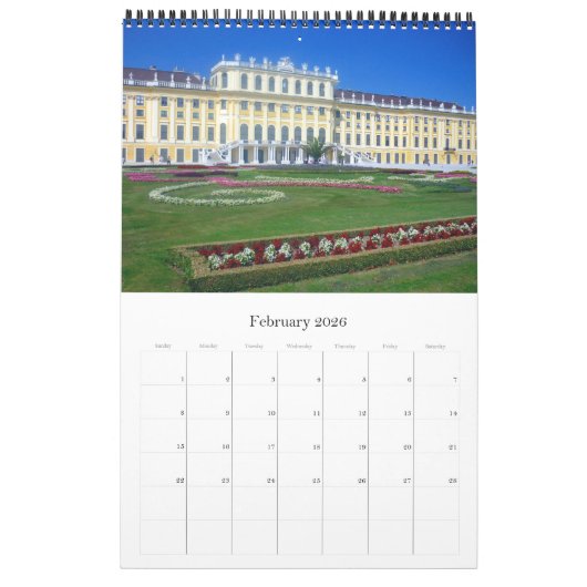 Calendrier voyage en europe (Feb 2026)