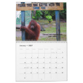 Calendrier Voyage et orangs-outans du Bornéo (Jan 2027)