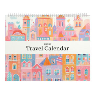 Calendrier Voyage Europe Rose Girl
