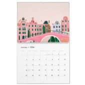 Calendrier Voyage Europe Rose Girl (Jan 2026)