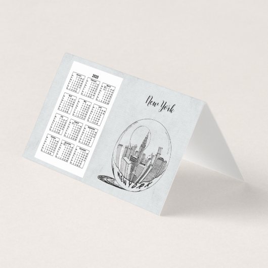 Calendrier Voyage Ville Année complète 2020 (Front)