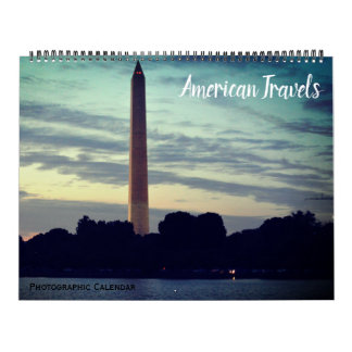 Calendrier voyages américains 2027 grand format