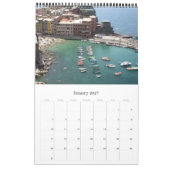 Calendrier voyages dans les cinq terres (Jan 2027)