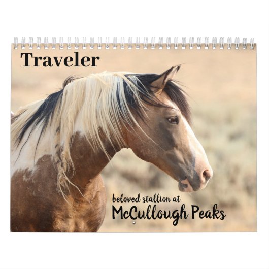 Calendrier Voyageur de McCullough Peaks Wild Horse (Protection)