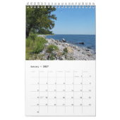 Calendrier Vue du rivage sur 12 mois (Jan 2027)