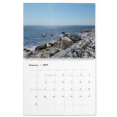 Calendrier Vue du rivage sur 12 mois (Feb 2027)