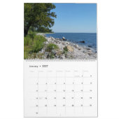 Calendrier Vue du rivage sur 12 mois (Jan 2027)