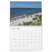 Calendrier Vue du rivage sur 12 mois (Mar 2027)