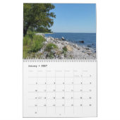 Calendrier Vue du rivage sur 12 mois (Jan 2027)