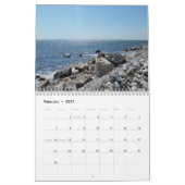 Calendrier Vue du rivage sur 12 mois (Feb 2027)