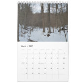 Calendrier Vue hivernale de 12 mois (Mar 2027)