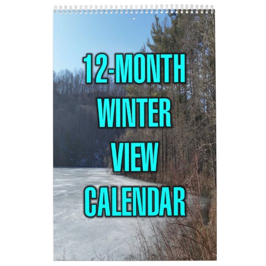 Calendrier Vue hivernale de 12 mois (Protection)