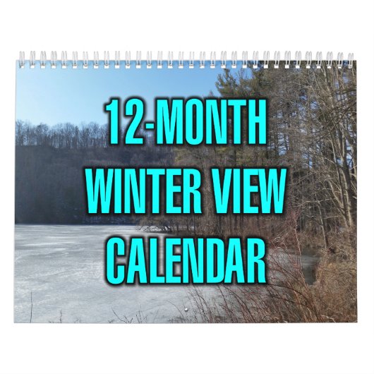 Calendrier Vue hivernale de 12 mois (Protection)