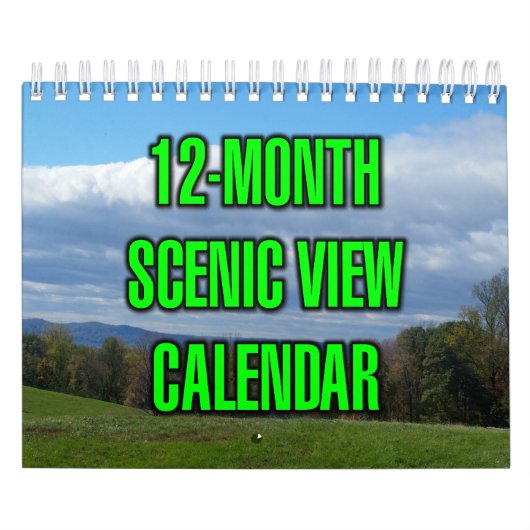 Calendrier Vue panoramique sur 12 mois (Protection)