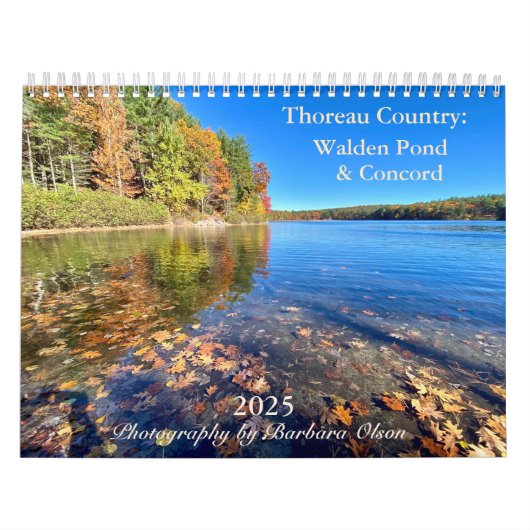 Calendrier Walden Pond/Concord 2025 (Protection)