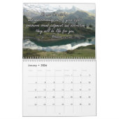 Calendrier Wall Calendar 2025 with English Bible Verses (Jan 2026)
