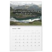Calendrier Wall Calendar 2025 with English Bible Verses (Jan 2027)