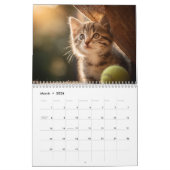 Calendrier Warm Aesthetic Animal | Cozy Cat Photography Wall (Mar 2026)