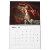 Calendrier Warm Aesthetic Animal | Cozy Cat Photography Wall (Feb 2026)