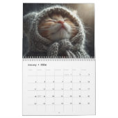 Calendrier Warm Aesthetic Animal | Cozy Cat Photography Wall (Jan 2026)