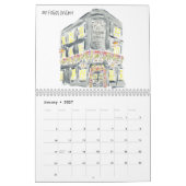 Calendrier Watercolor des Pubs de Londres (Jan 2027)