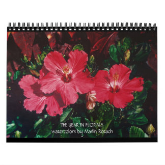 Calendrier Watercolor Flowers Calendar
