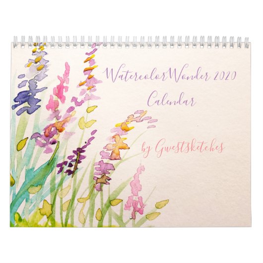 Calendrier Watercolor Wonder 2020 par Gwestsketche (Protection)