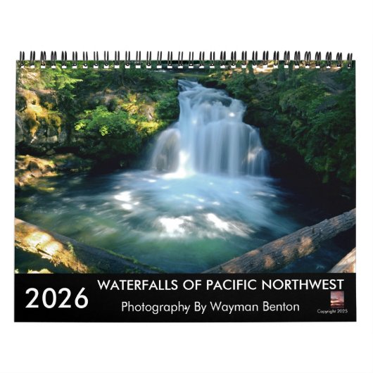 Calendrier WATERFALLS OF PACIFIC NORTHWEST Calendar (Protection)