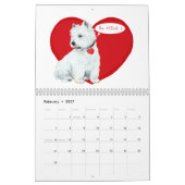 Calendrier West Highland White Terrier (Feb 2027)