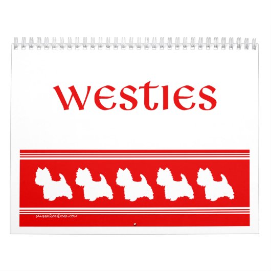 Calendrier West Highland White Terrier CALENDAR (Protection)