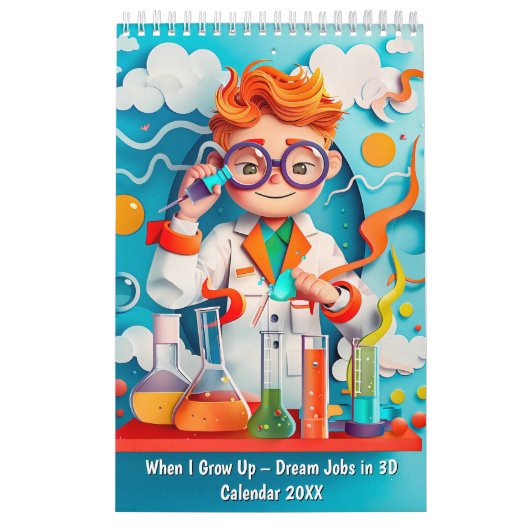 Calendrier When I Grow Up – Dream Jobs in 3D (Protection)