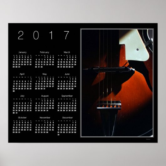 Calendrier When My Guitar Gently Sleeps Poster 201 (Devant)