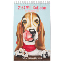 Calendrier Whimsical Dog 2024 - Petit