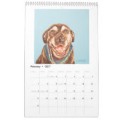 Calendrier Whimsical Dog 2025 - Grand (Feb 2027)
