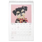 Calendrier Whimsical Dog 2025 - Petit (Feb 2027)