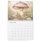Calendrier Whimsical Mushroom, Champignons (Jan 2027)