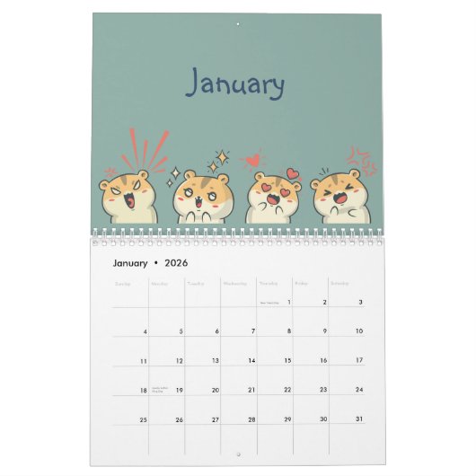 Calendrier Whimsy & Wonders (Jan 2026)