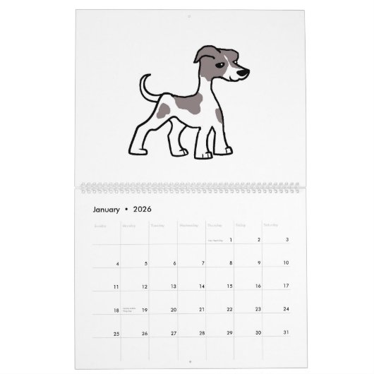 calendrier whippet (Jan 2026)