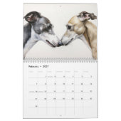 Calendrier Whippets, toute année (Feb 2027)