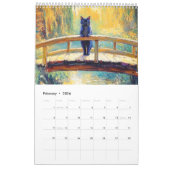 Calendrier Whiskers in Bloom – Impressionist Cat Calendar 202 (Feb 2026)