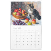 Calendrier Whiskers in Bloom – Impressionist Cat Calendar 202 (Jan 2026)