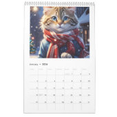 Calendrier Whiskers & Whimsy - Une année de plaisir Feline (Jan 2026)